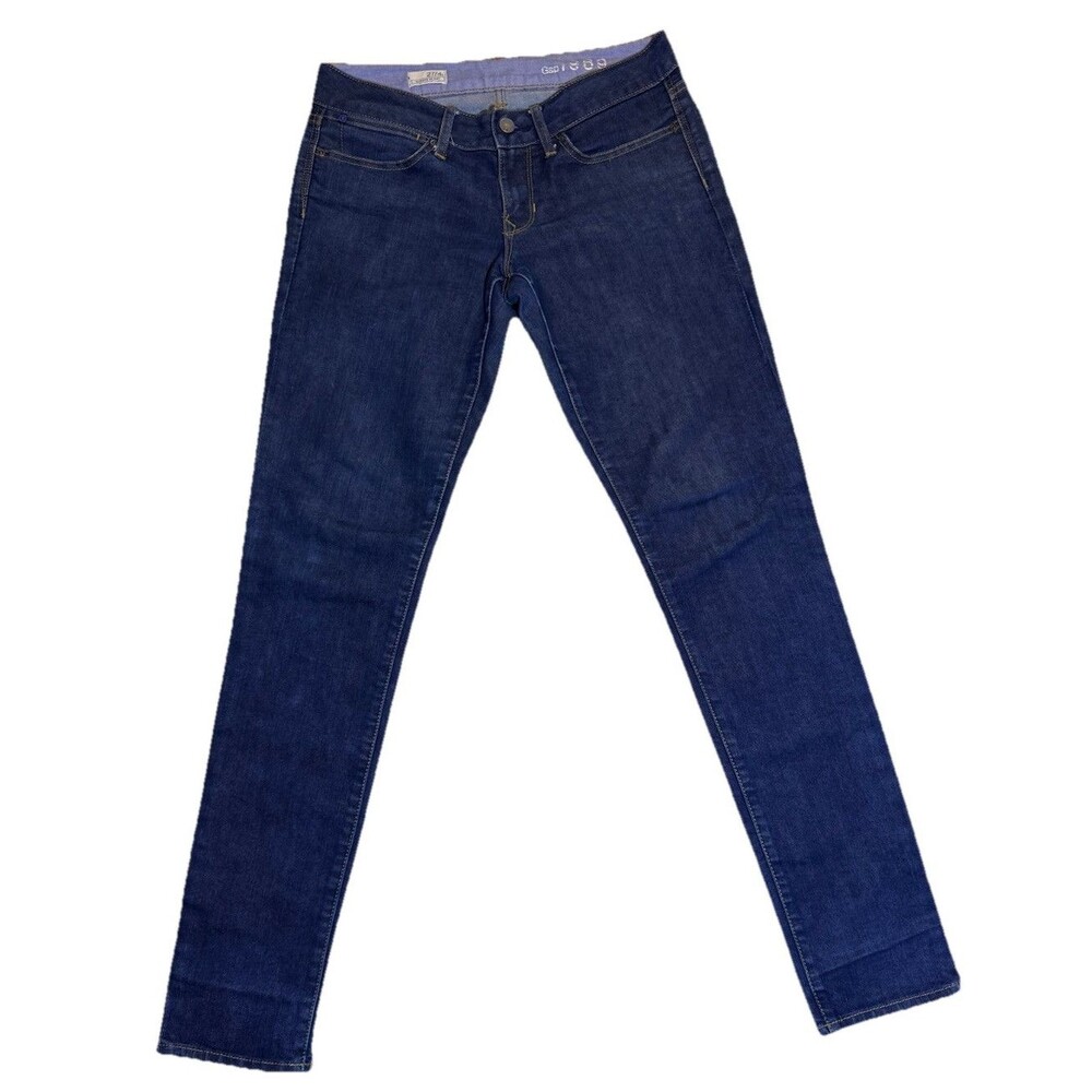 GAP 1969 skinny Jeans Denim Woman's Size 27/4 Dark Blue casual